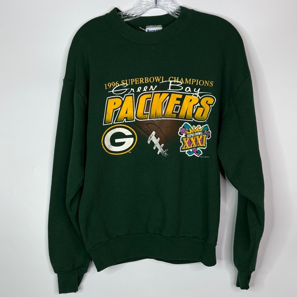 Vintage Locker Line Green Bay Packers Super Bowl XXI 1997 Crewneck Sweatshirt M